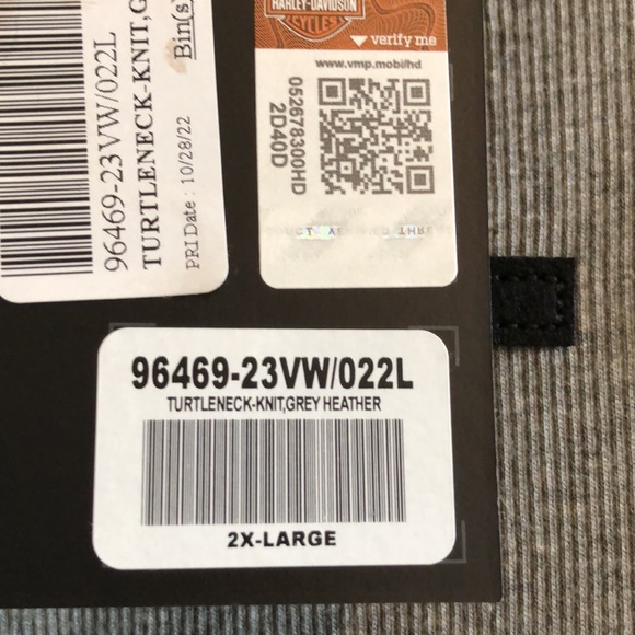 Harley-Davidson Ribbed Knit Turtleneck Sweater - Picture 8 of 9